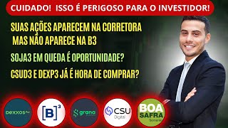 SOJA3 Em Queda! É Oportunidade Ou Cilada? CSUD3 E DEXP3 Vale A Pena Investir?