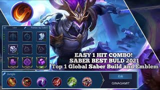 BEST BUILD FOR SABER 2022 / 1 HIT COMBO BUILD / UNSTOPABLE LEGENDARY