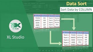 Excel - Sort data by Column without VBA | XL Studio | #Excel #Sorting