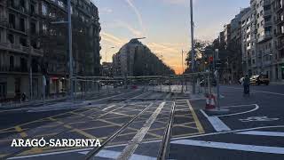 ¡CADA VEZ FALTA MENOS! OBRAS TRANVÍA DIAGONAL (BARCELONA) EN ENERO 2024