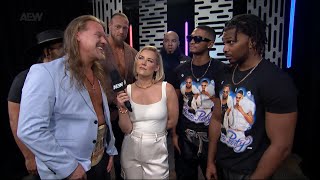 Chris Jericho interrupts The Private party interview Jun AEW Dynamite 19 2024