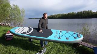 Надувной SUP WAVE 10'6 FT - бюджетный сапборд за 21500 руб!