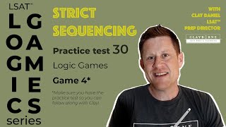 LSAT™ Logic Games Strict Sequencing Practice Test 30  Game 4