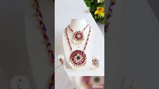 Beautiful trending stylish necklace jewellery set collection ✨#party wear jewellery designs #shorts