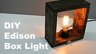 DIY Edison Box Light