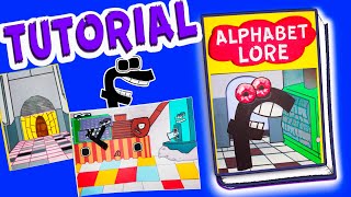 Tutorial DIY Alphabet Lore Story Gaming book/ Poppy Playtime Shredder Grinder