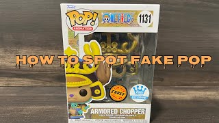 How To Spot Fake Armored Chopper Chase 1131 Funko Pop | Authentic One Piece Review