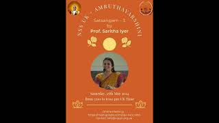 NSS UK Satsangam 3    Prof Saritha Iyer