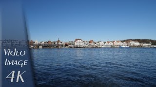 Lübeck-Travemünde/Priwall, Germany: Traveufer (Trave Riverside), Vorderreihe - 4K UHD Video Image