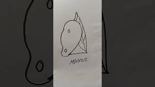 How to draw mango 🥭 with number............ 2 #draw #mango #shorts #reels #vairal #trending #love