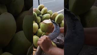 Fruit Ninja of COCONUT | Amazing Fruits Cutting Skills| Indian Street Food in 2023 #shorts #food