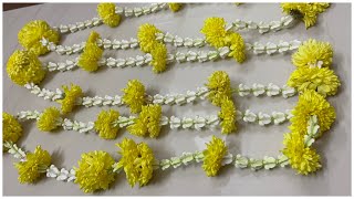 How to make crown flower garland at home | poo malai | flower mala | எருக்கம் பூ மாலை for vinayagar