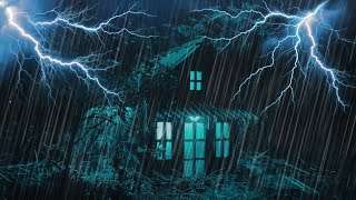 Relax Instantly with Heavy For Sleep Rain Sounds on Tin Roof | Night Calm Therapy