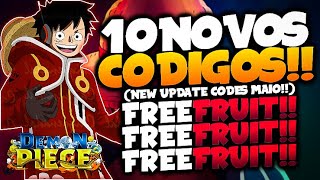 LANÇOU!! 10 NOVOS *EXCLUSIVOS* CODES SECRETOS no DEMON PIECE CODIGOS! (Codes Update 1.0) - ROBLOX