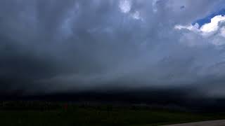 June 26, 2018 Beautiful Shelf Cloud Timelapse in 4k