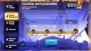 Call of Dragons! Celestial BattleGrounds Season 1!! How to get First place even with half tier 3!!!