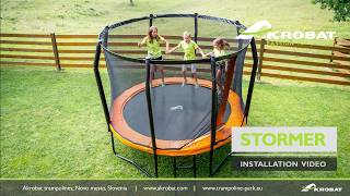 Akrobat Trampoline Stormer 305 cm met veiligheidsnet Nieuw Montagevideo