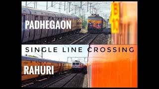 Twin Crossing Action with 12222 Pune AC Duronto in Manmad-Daund Section!! #centralrailway #irfca