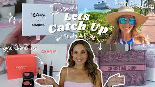 GRWM🩵 WE WENT ON A DISNEY CRUISE 🚢CHANEL NATURE GETAWAY UNBOXING🍑PANDORA AND MORE…