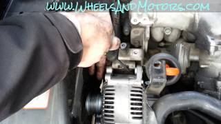 How to replace alternator on Audi A6 (C6 4F 2.0 TDI)