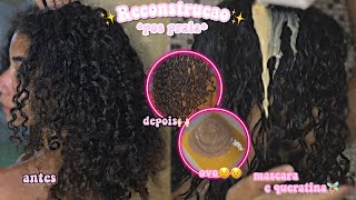 reconstruindo meu cabelo pós praia! - *ovo e queratina*