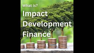 What is impact development finance?