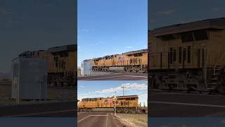 UP 5442 Highballs a southbound intermodal train past Delta UT #caltrain #up4014 #railway #train #fyp