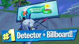 Equip a Detector, then disable an Alien Billboard in one match Location - Fortnite