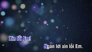 KARAOKE Xin lỗi tình yêu # ST Minh Nhiên # NHẠC SỐNG KTV