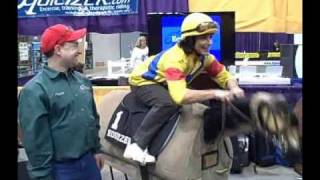 Dressage Mentor Jane Savoie Gets Jockey Lesson On The Equicizer