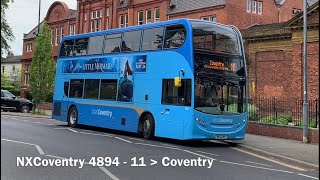 NXCoventry 4894 ADL Enviro 400 (ZF/€5) BX13JVK