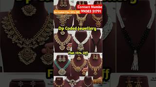 one gram gold jewellery |Dp Coded Jewellery Flat 15% Off | #onegramgold #jewellery #dp code #shorts