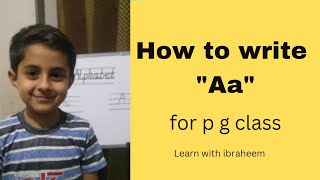 How to write Aa in easy way with Ibraheem