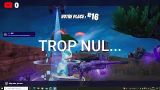 Je joue à FORNITE ( je suis claqué au sol ) #montagequimapris3h