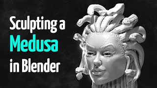 Blender Sculpting Timelapse - Medusa