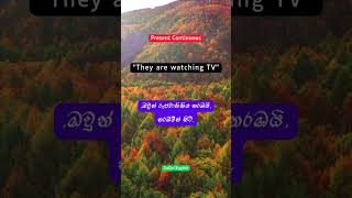 "They watch TV.."  #shorts, #shortvideo #subscribe #srilanka #basicenglish