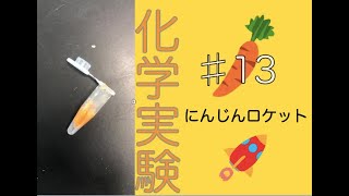 【おうちで学ぶ東京バイオ】♯13 にんじんロケット🥕(化学実験)