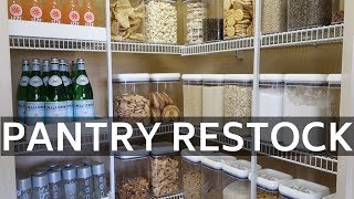 CLEAN WITH ME | PANTRY ORGANIZATION AND RESTOCK |