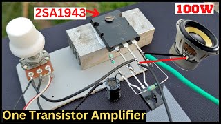 2SA1943 transistor amplifier//diy powerful ultra bass audio amplifier using transistor 2sa1943