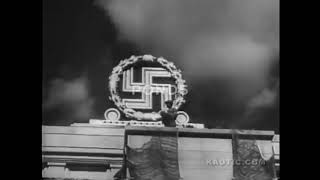 Esercito americano distrugge la svastica simbolo del nazismo US Army blows up swastika Nazi building