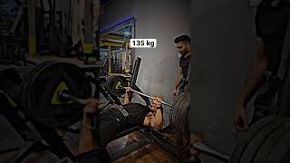 135 kg #benchpress #gymlife #fitness #gymworkout #beastmode #motivation #abs #gym #gymlovers