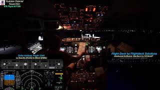 KLGA to KMIA - SayIntentions AI - XPlane12 - Zibo 737-800 - Flightdeck Solutions 737 Flight Deck