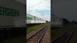 KERETA API PETIKEMAS BERPAPASAN#keretaapi #shortvideo