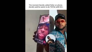 Davido video-called Peller, he excitedly said he want to do a TikTok Live session with peller