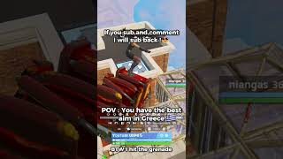 POV : You have the best aim in Greece🔥#fortnite #shorts #viral #fyp #chapter5 #fortniteshorts #memes