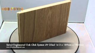 Select Engineered Oak Click System UV Oiled 14 3 x 189mm x 1860mm