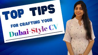 CV for Job in Dubai | Best CV Format for Dubai Job