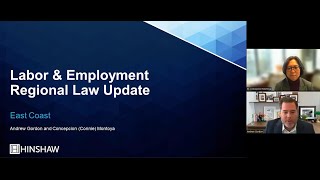 2024 Labor & Employment Regional Update Webinar | East Coast