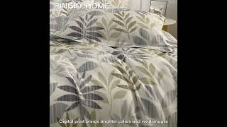 Rotary Print Elegant flower Flora Full Bedding Sets | Pingio Home https://pingiohome.com/