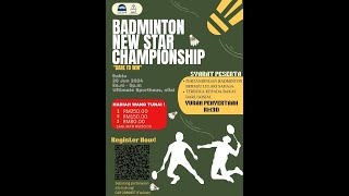 249 | Kumpulan 2 BADMINTON NEW STAR CHAMPIONSHIP | 29-06-2024 | Sabtu | 10 pagi #badminton #tricks